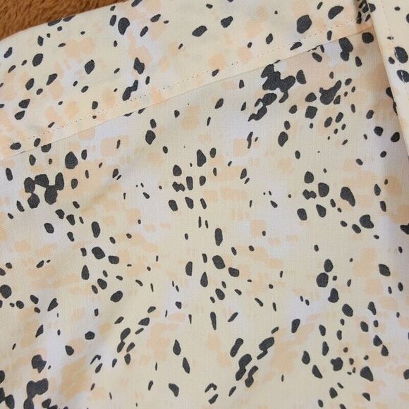 HUGO BOSS Shirt Mens 15.5 39 Tan Spotted Button Up Extra Slim Fit ELISHA $138 - Picture 5 of 9